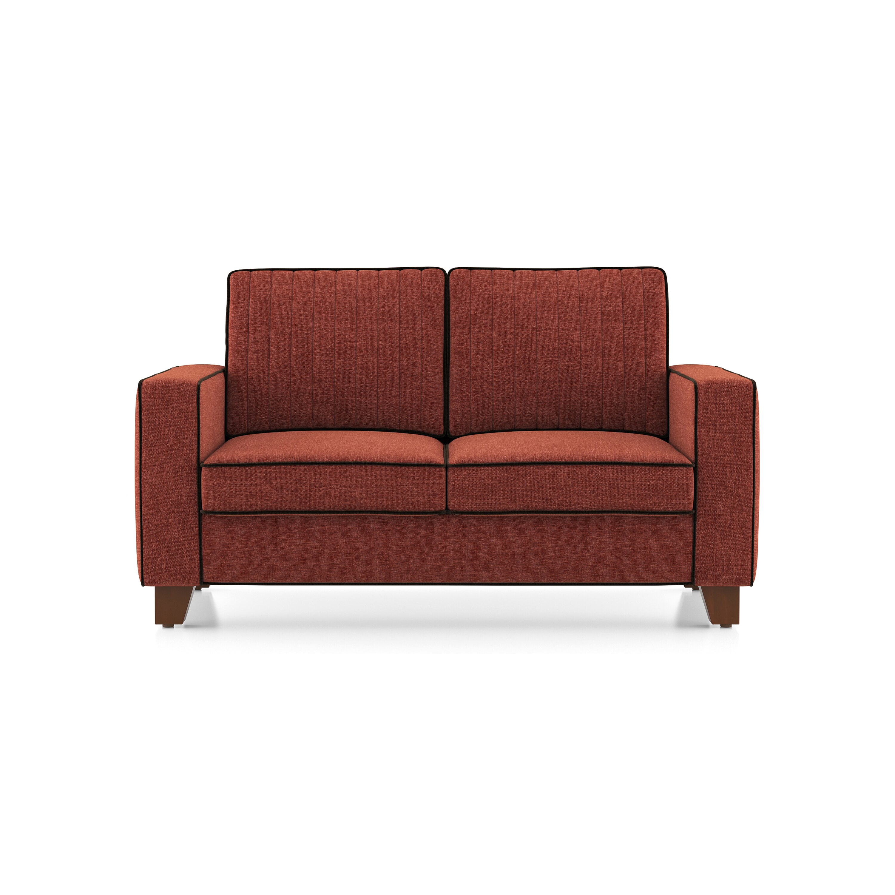 Apollo Neo Sofa (Colour : Dark Coral, Seating Capacity : 2 Seater, Cushion Type : Hard, Back Height : Regular Back)