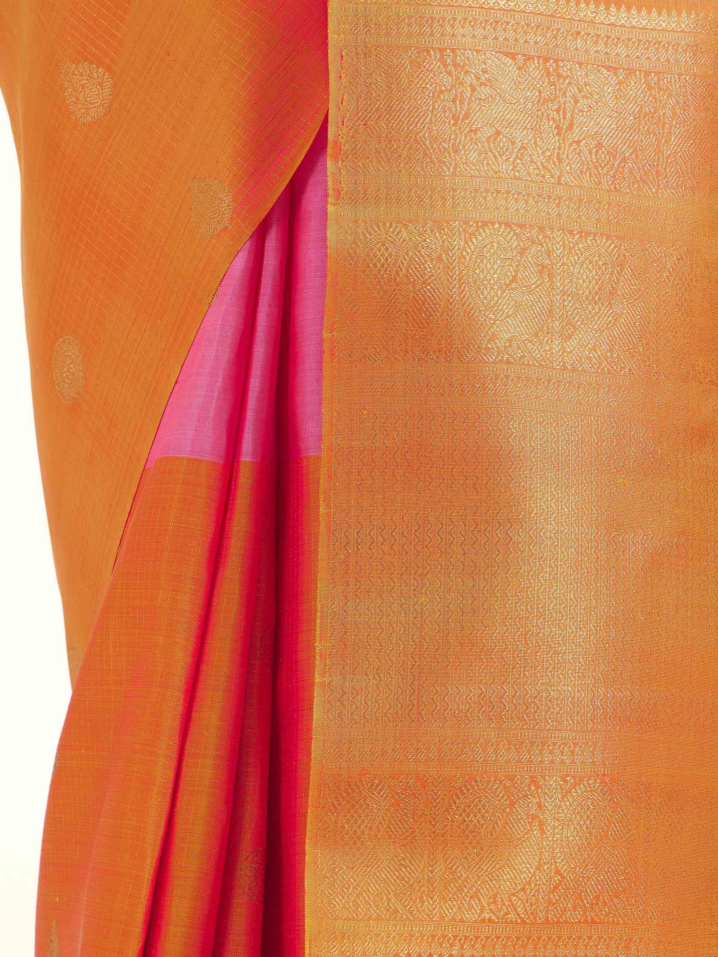 Lavender Silk Kancheepuram Saree