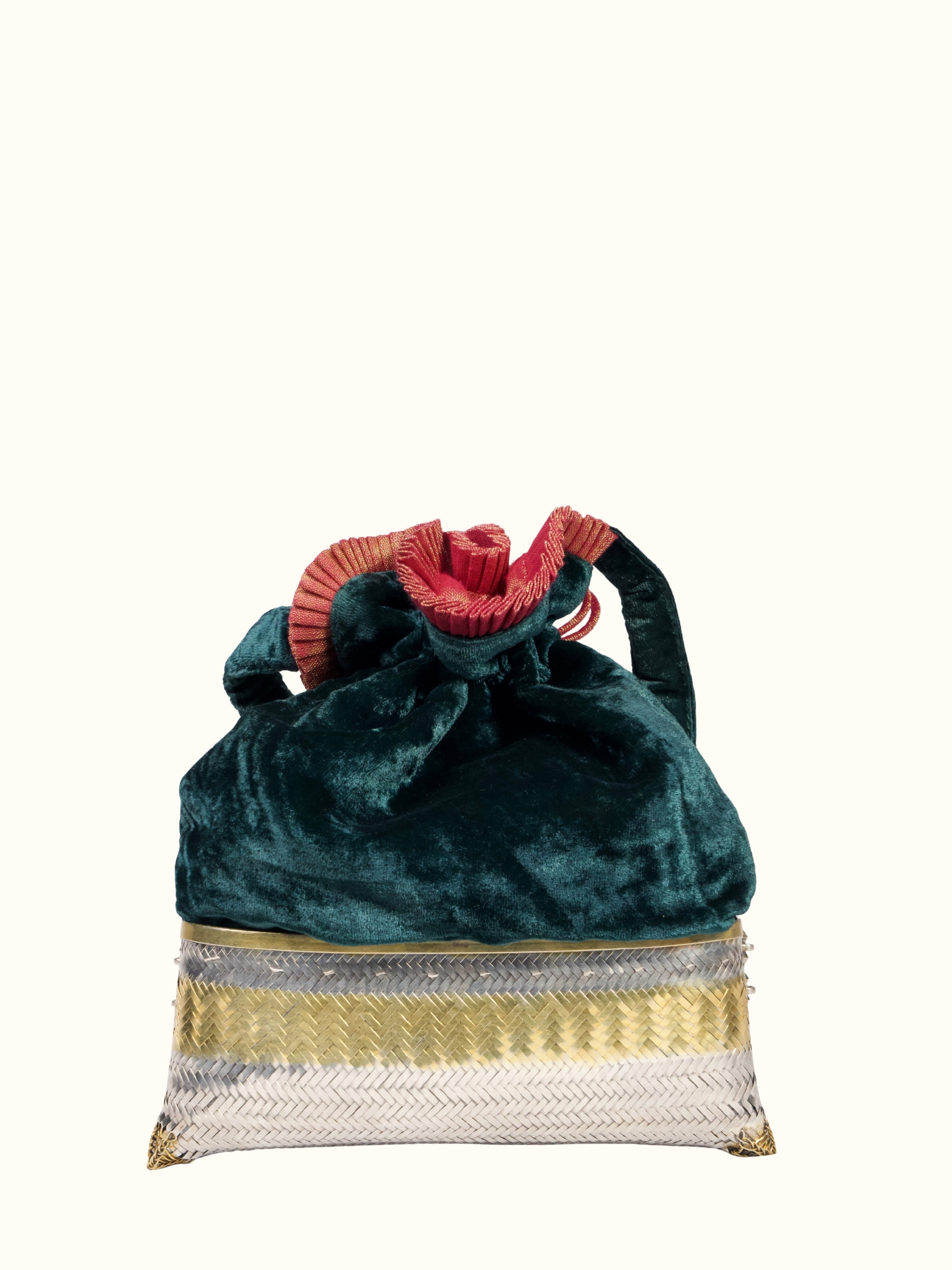 Back view of Silver Smithing Hand Bag