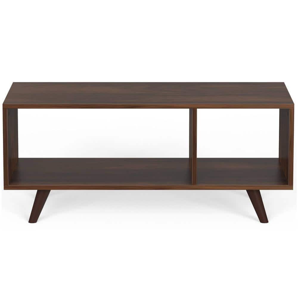 Taury Small Engineered Wood Coffee Center Sofa Tea/Teapoy Console Table (Brown Maple)