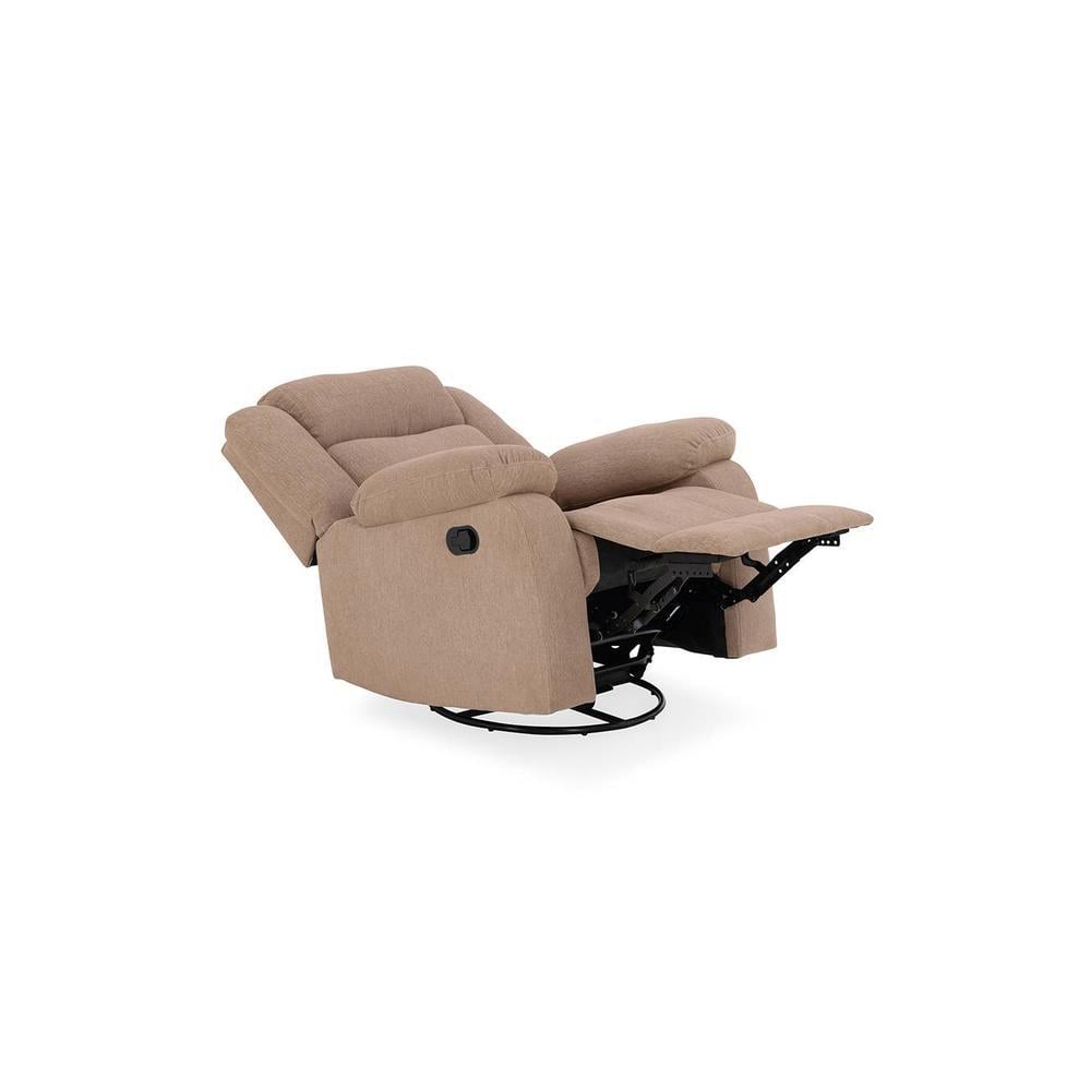 Avalon Fabric One Seater Manual Recliner in Brown Colour
