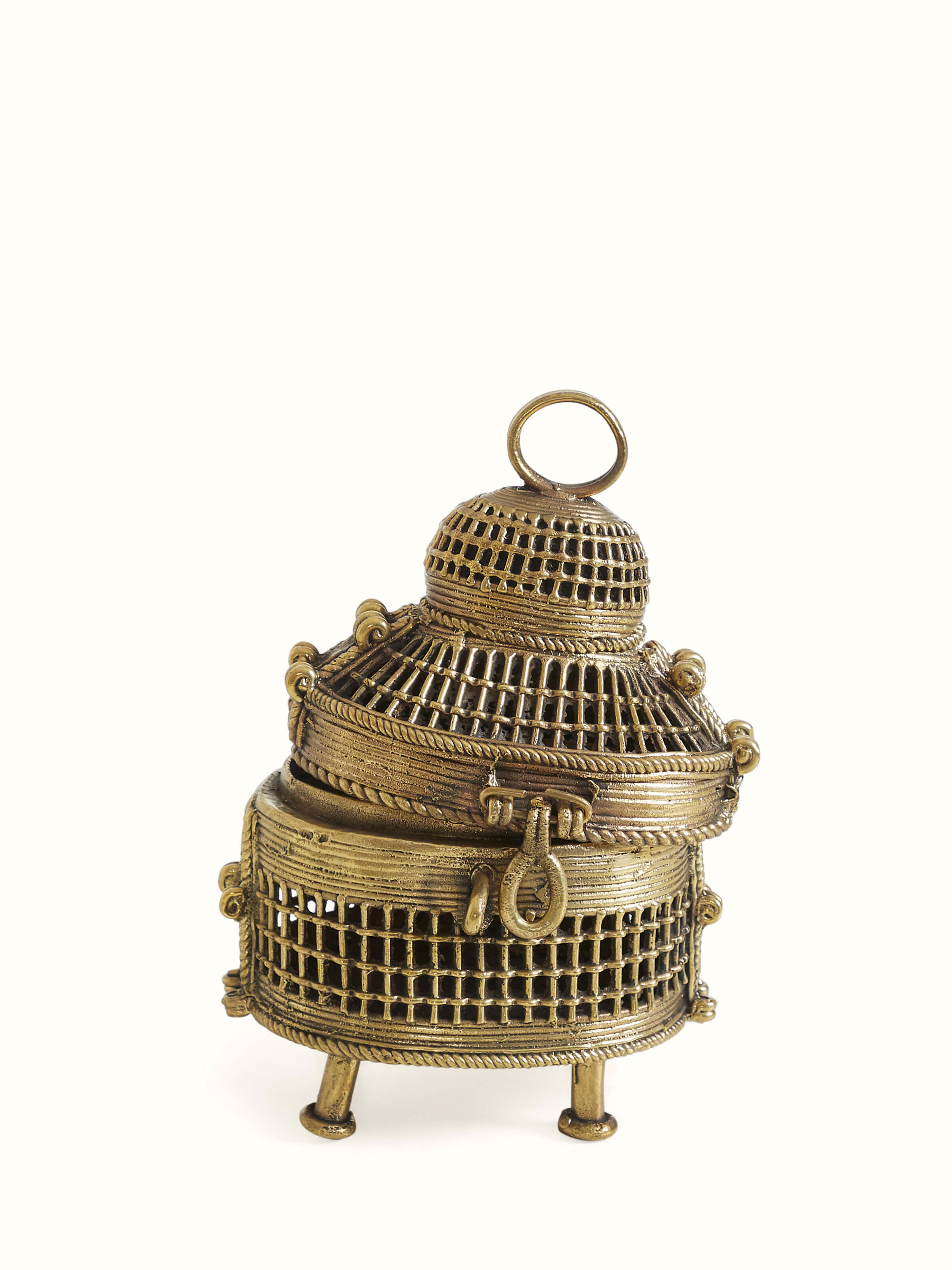 Top view of Dhokra Brass Box