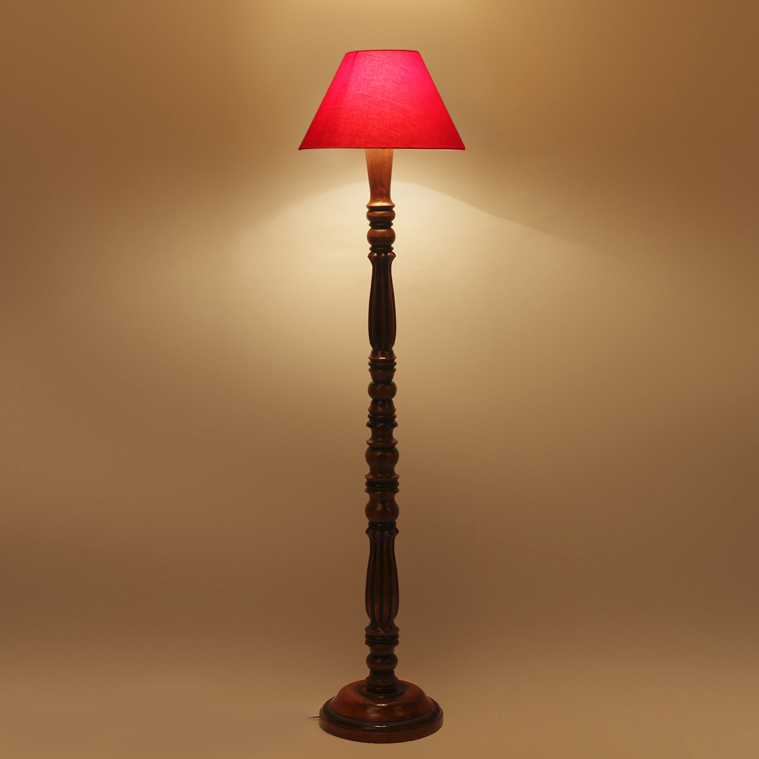 Devansh Wooden Floor Lamp