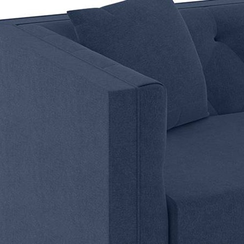 Windsor Premium 1 Seater Fabric Sofa in Lapis Blue Colour