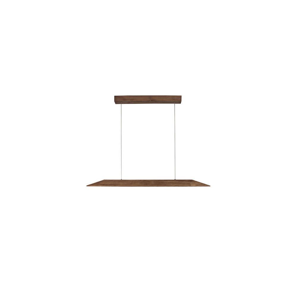 Venus 36 Brown Solid Wood Single Hanging Light