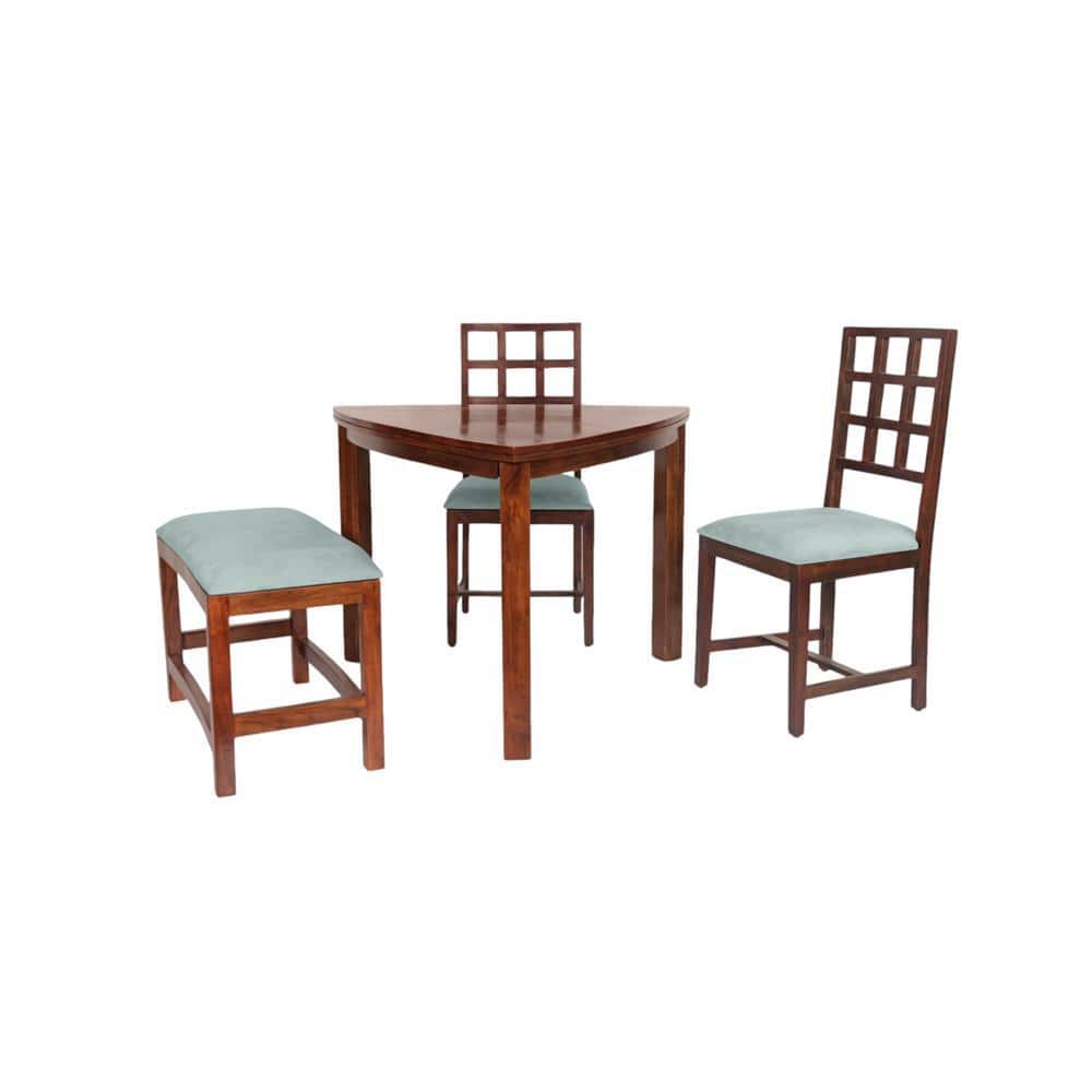 fuzz solid wood  4 seater Dining table in  Provincial Teak