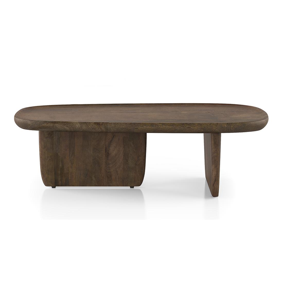 Kaya Solid Wood Coffee Table In Danish Walnut Finish