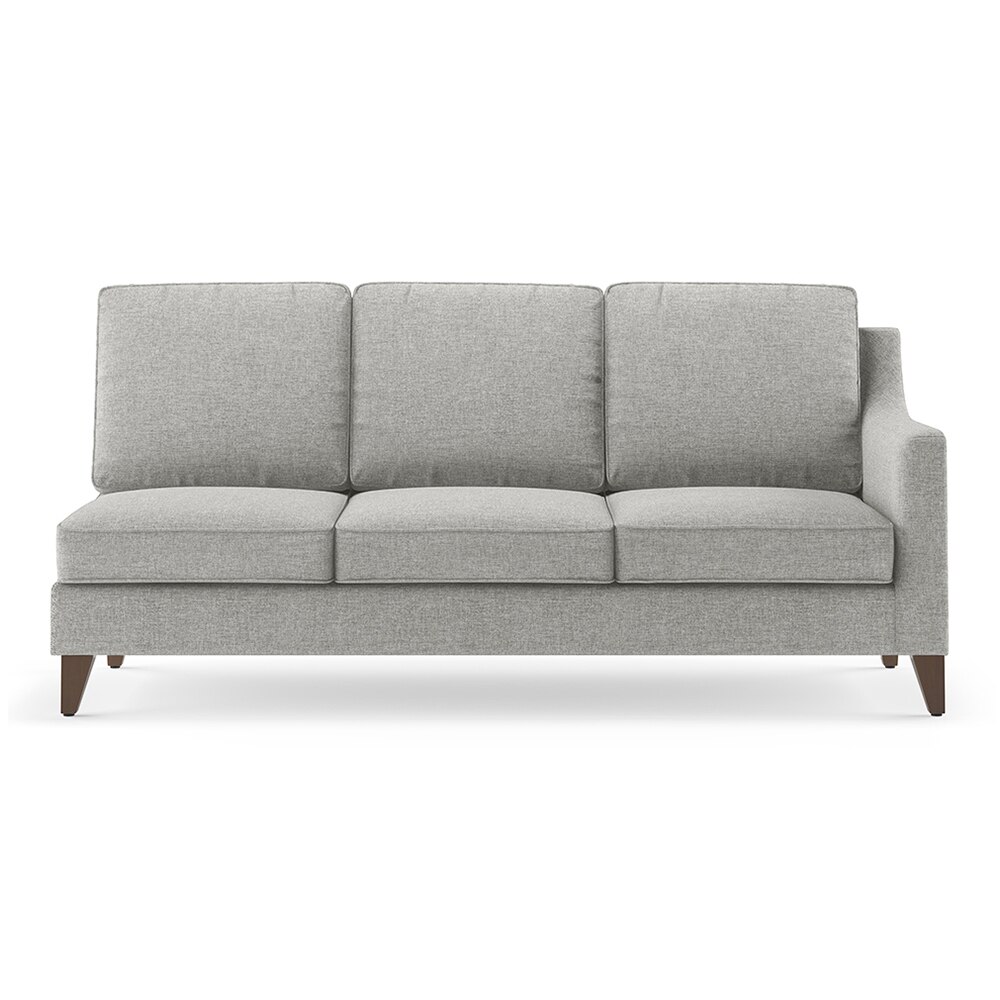 Abbey Sectional Sofa (Colour : Vapour Grey, Cushion : Hard, Seater : Left Aligned 3 Seater + Left Aligned Chaise)