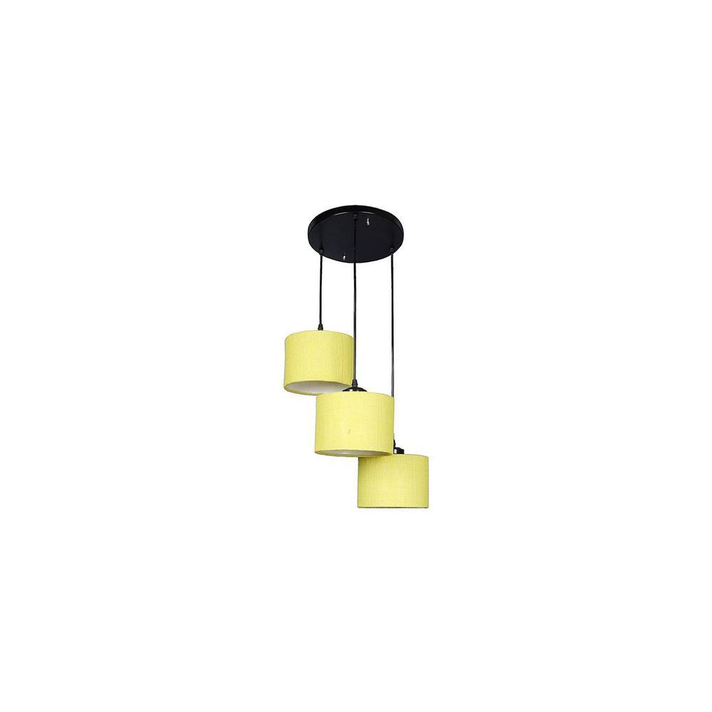 Kendrick Yellow Natural Fiber Cluster Hanging Light