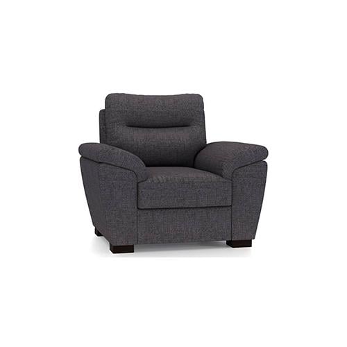 Adelaide Essential 1 Seater Fabric Sofa in Steel Colour