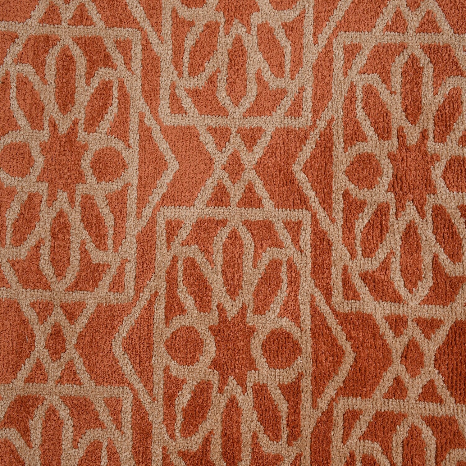 Multicolor Geometric Machine Made Polyester 3 X 5 Feet Carpet