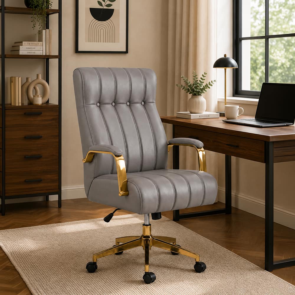 Doe Buck Derrus Premium Grey Executive Office Chair