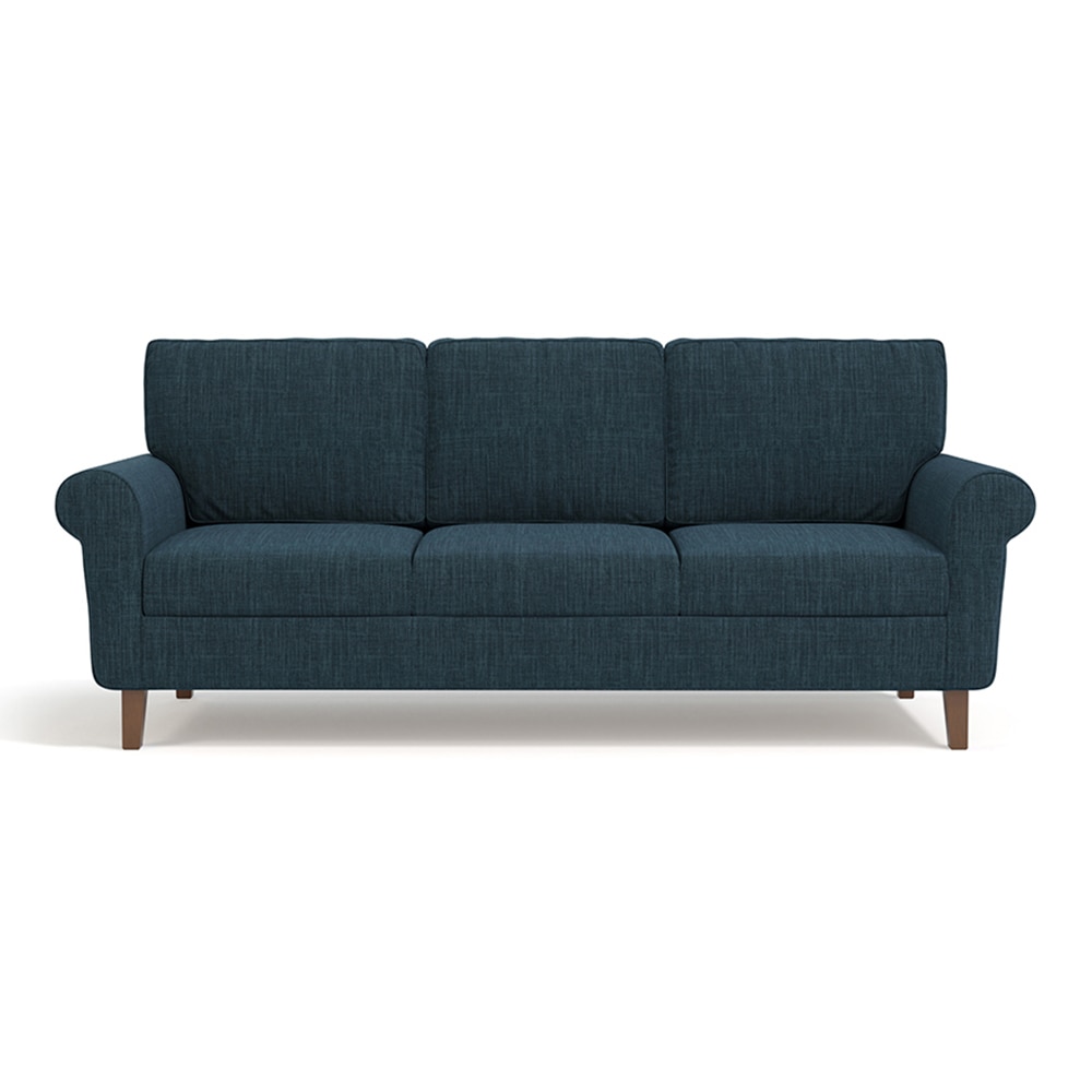 Oxford 3 Seater Fabric Sofa in Indigo Blue Colour