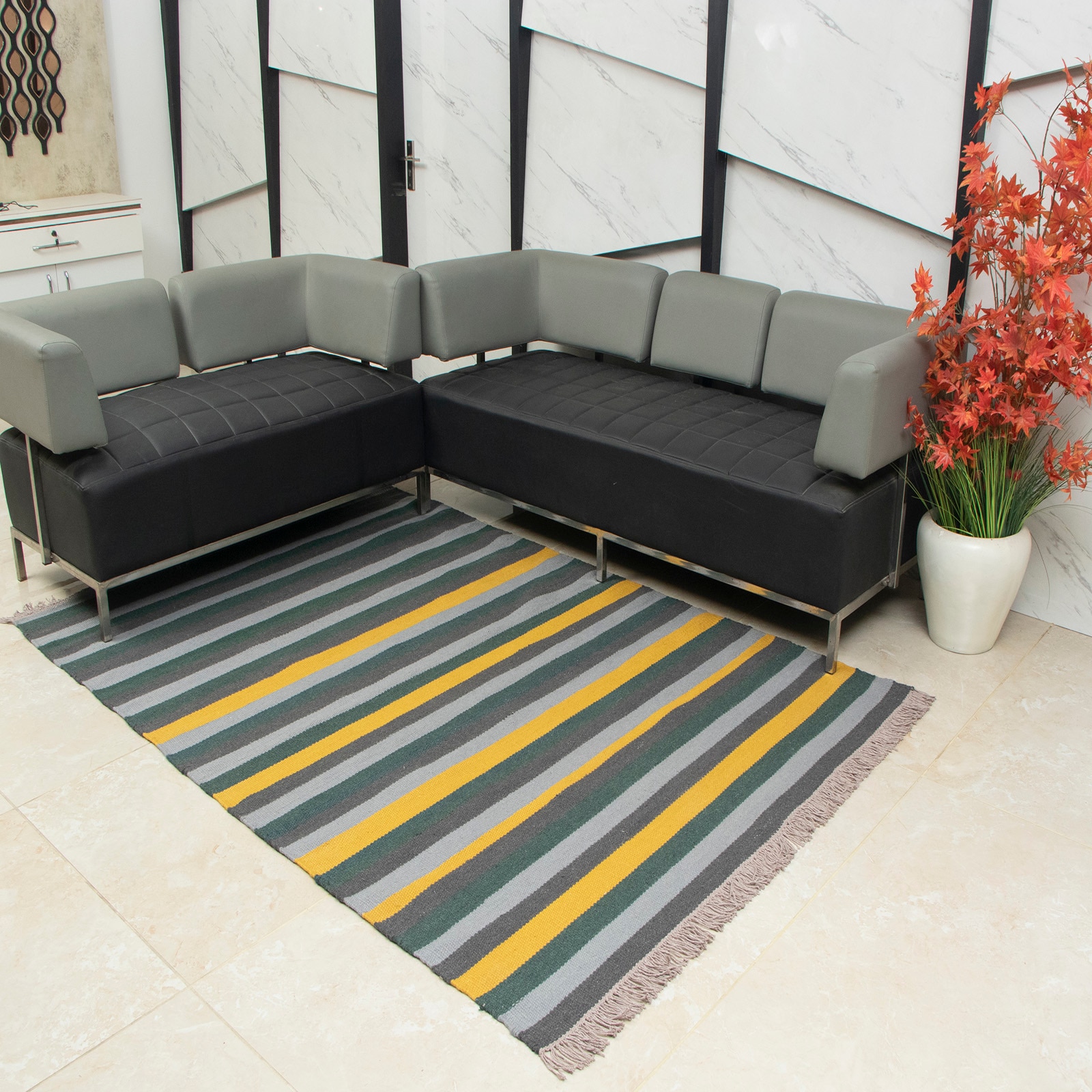 StripU Dhurrie 5 X 7