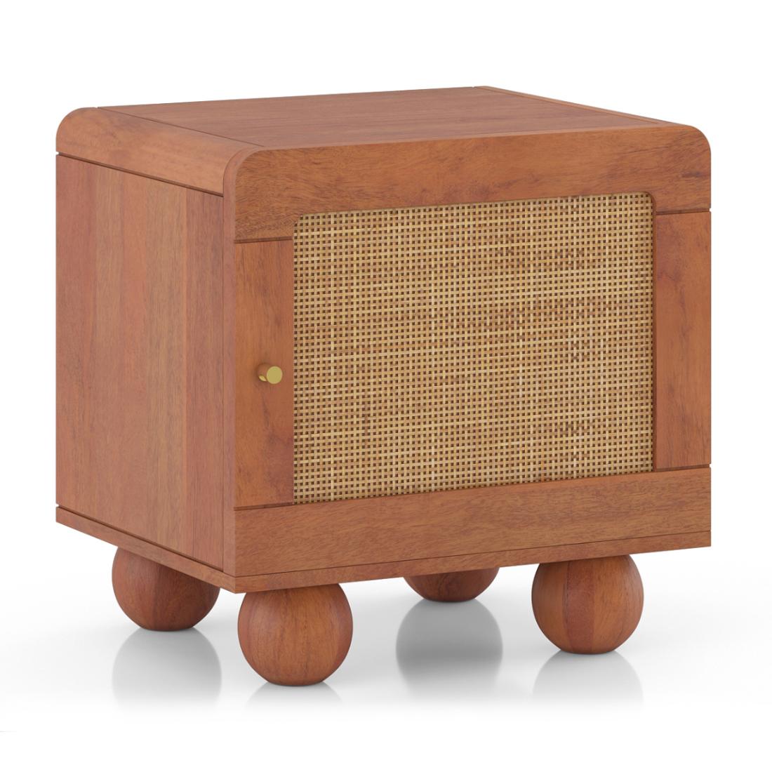Takai Bedside Table in Red Cedar Finish