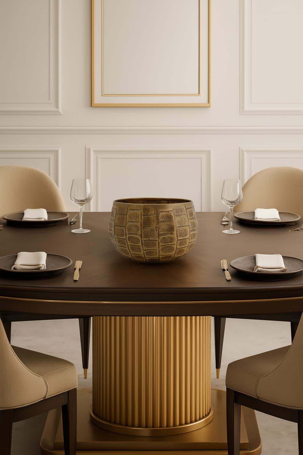 Antique Brass Planter