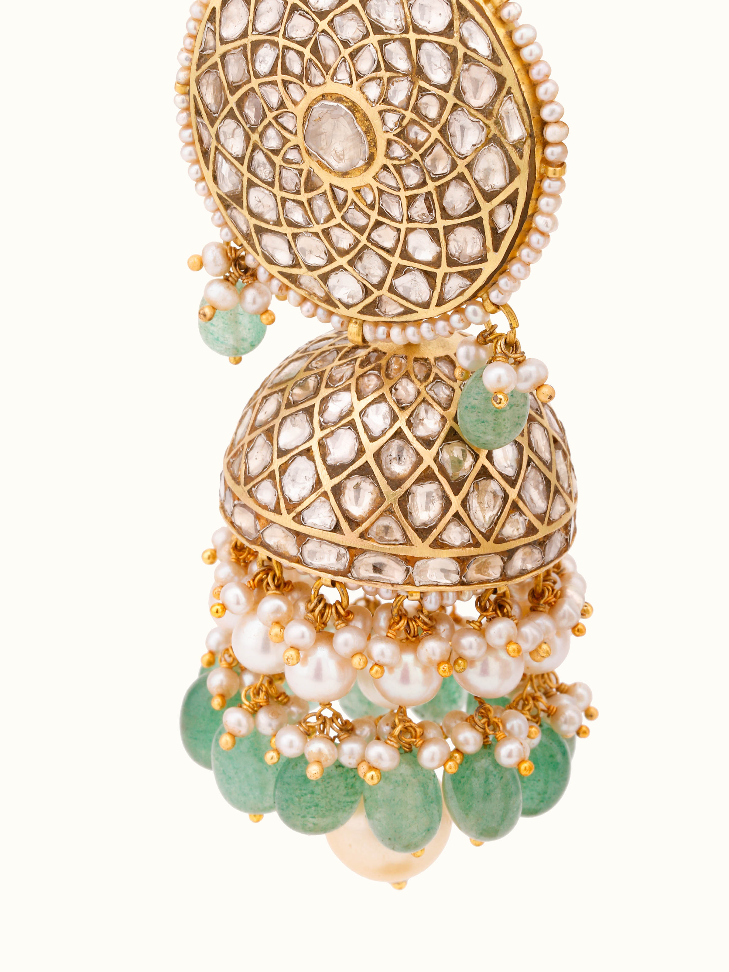 Thappa 18 Karat Gold Jhumkas