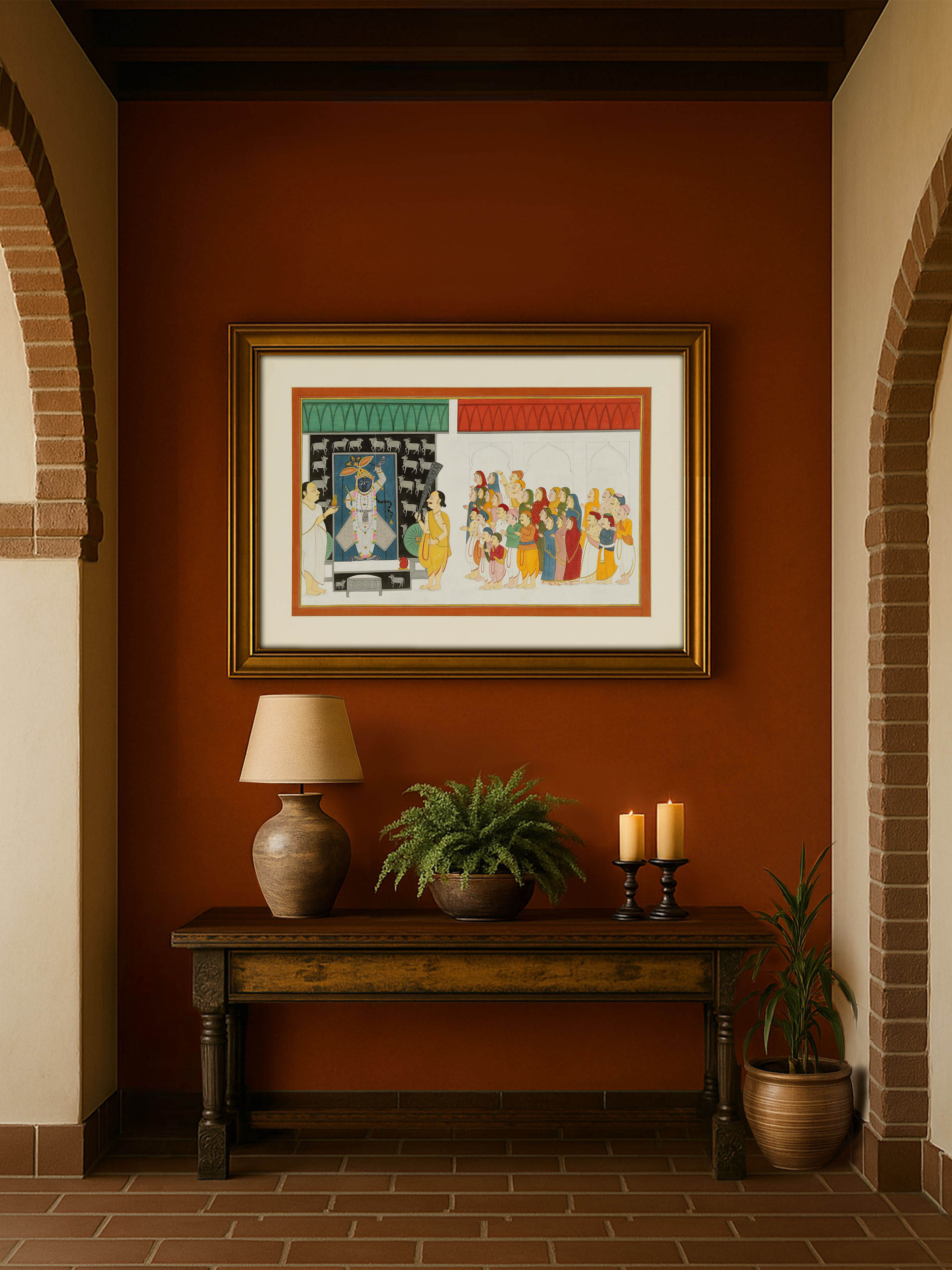 Shrinathji Aarti Pichwai Painting