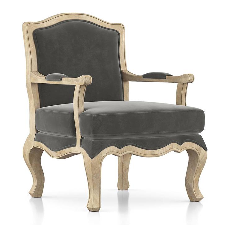 Helena Lounge Chair in Grey Colour