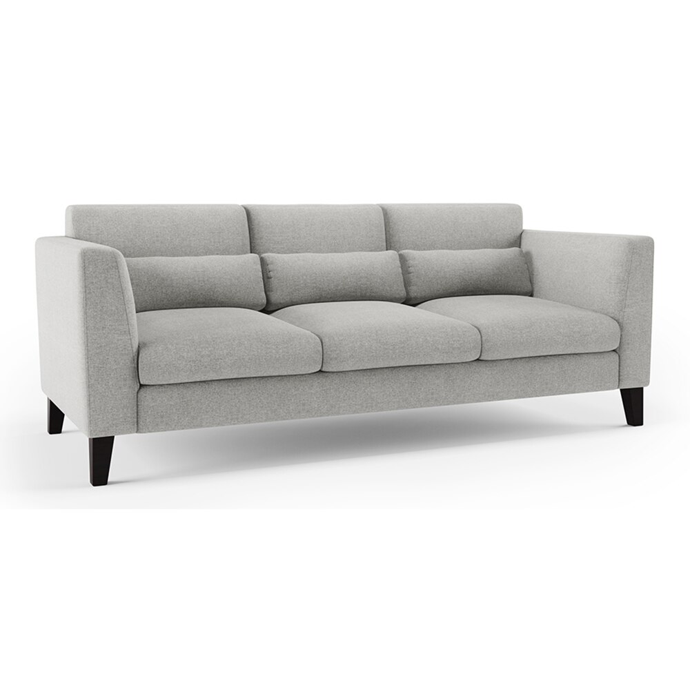 Lewis Sofa Set (Colour : Vapour Grey, Cushion : Hard, Seater : 3+2+1)