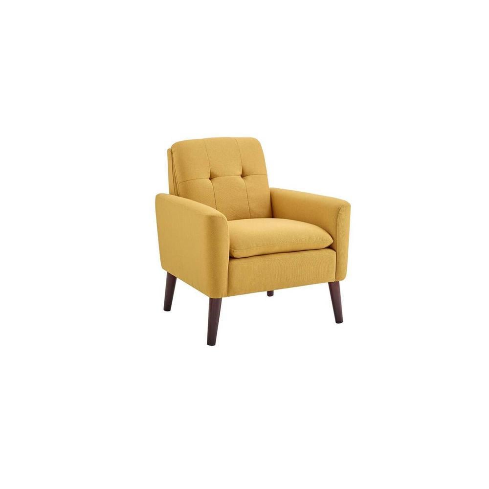 Gartman Accent Chair in Yellow Colour