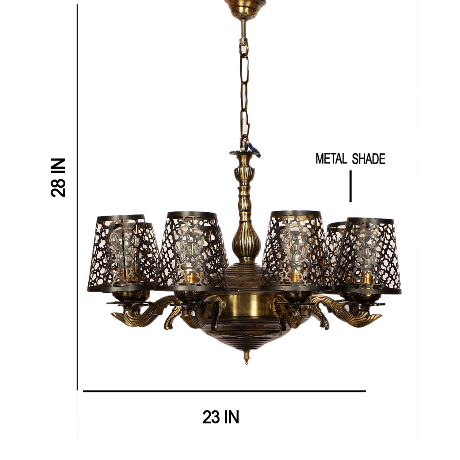 Devansh Gold Antique Wall Mounted Lamp With Beige Jute Shade