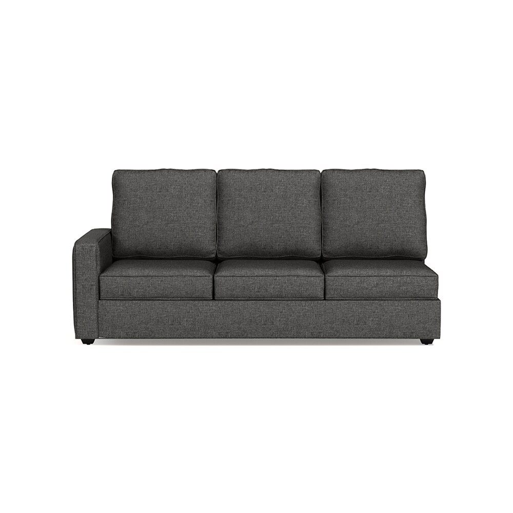 Apollo Sofa (Colour : Steel, Cushion : Hard, Back Type : High Back, Seating Capacity : Right Aligned 3 Seater + Right Aligned Chaise)