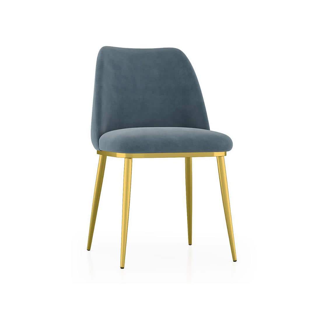 Gabriele Onyx 6 Seater Pedestal Dining Table With Set Of 6 Olivia Dining Chairs