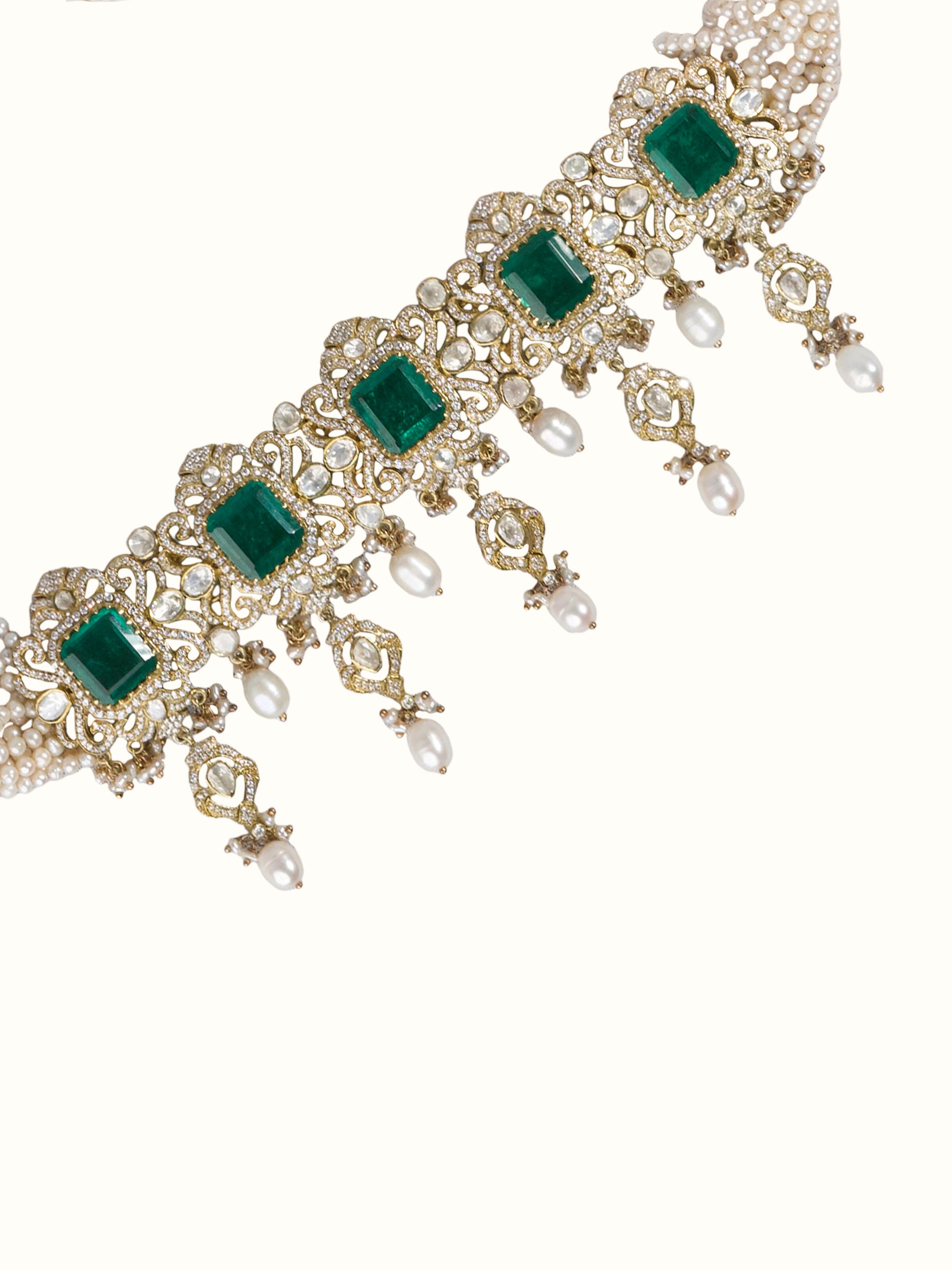 Detail shot of Silver Smithing Choker Necklace