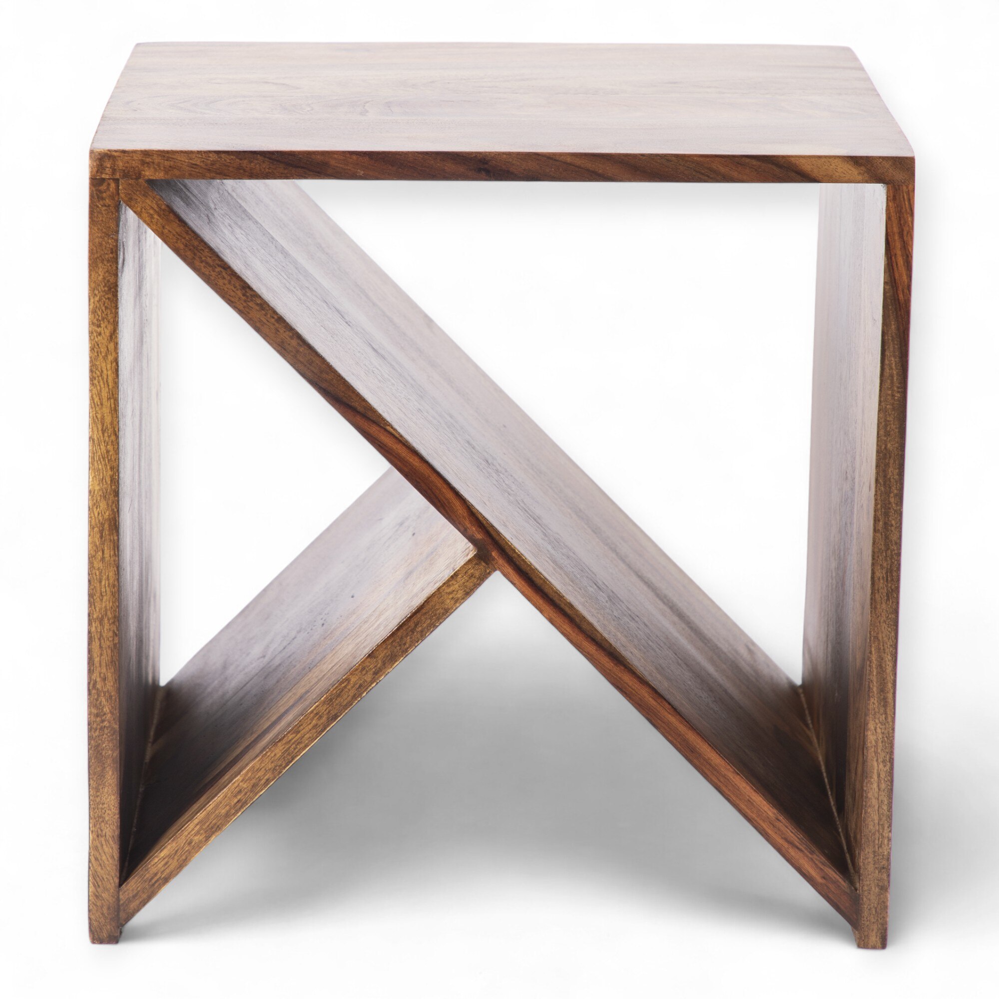 Noah Side Table - Teak Finish