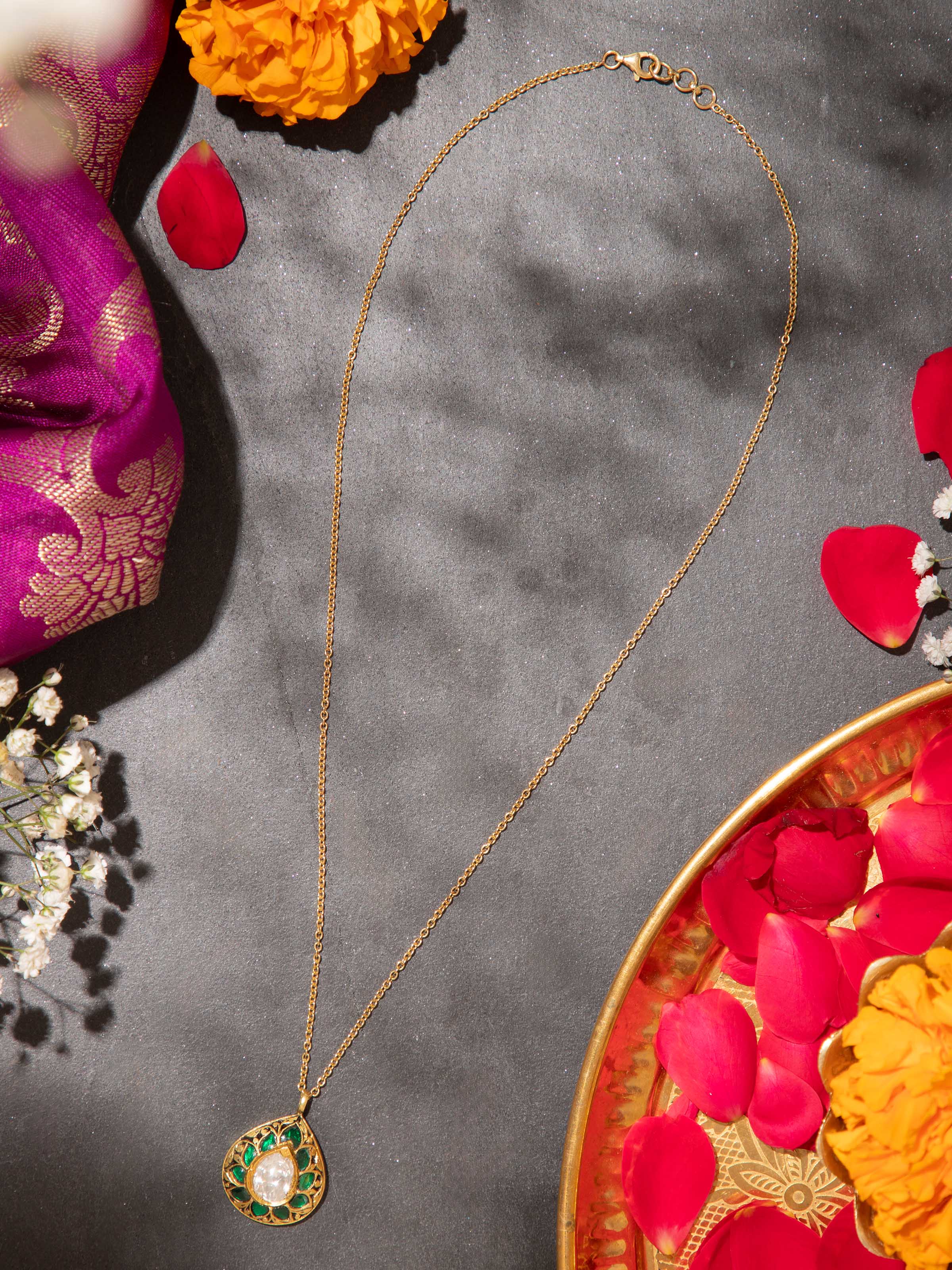 Partash 18 Karat Gold Pendant & Chain