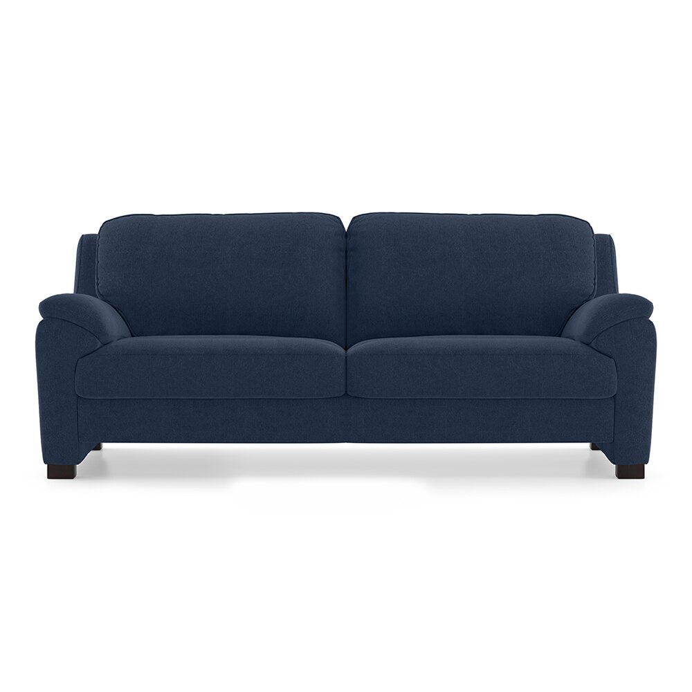 Farina Premium 3 Seater Fabric Sofa in Lapis Blue Colour
