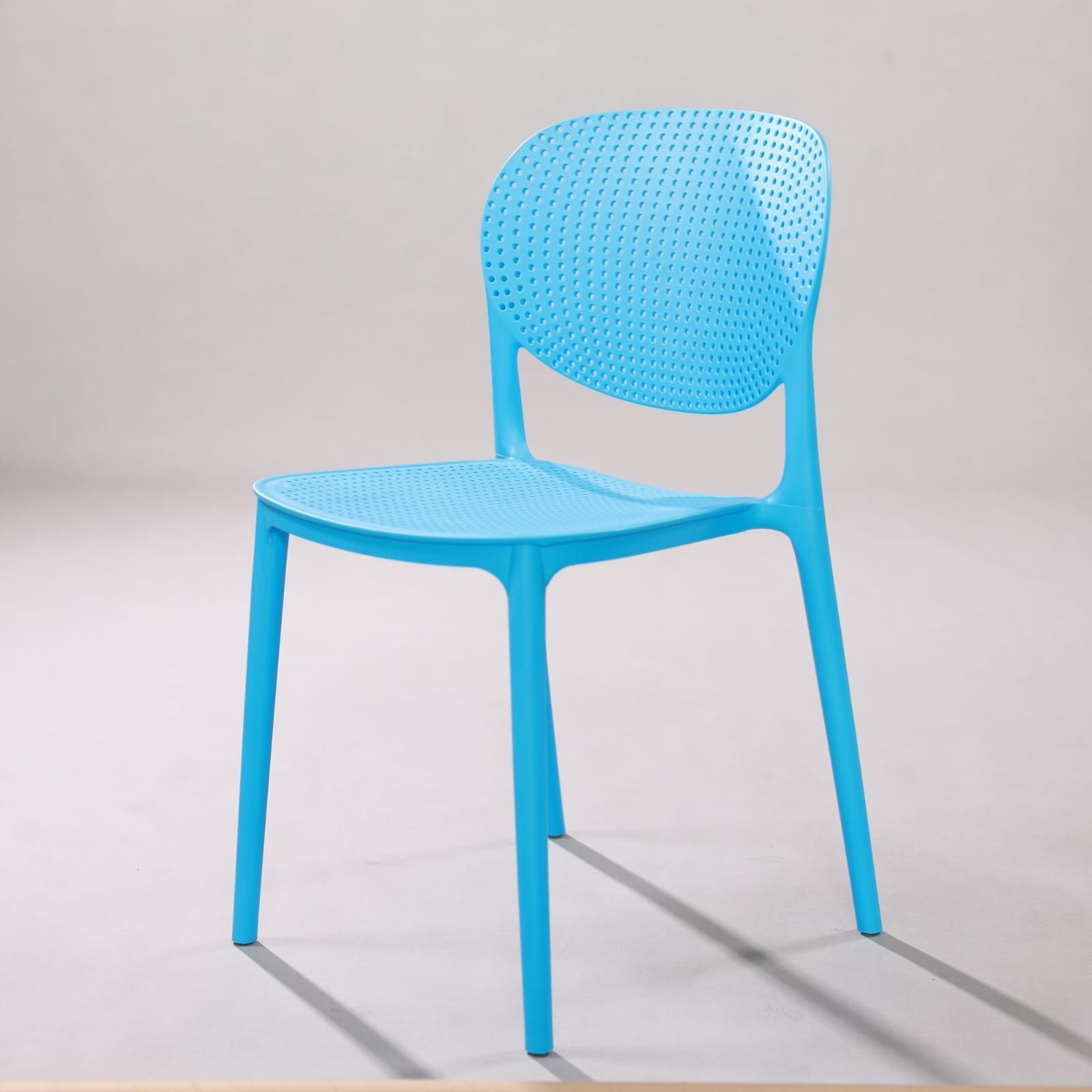 Kepler Brooks Serena Cafeteria Dining Chair in Blue Colour - Kepler Brooks