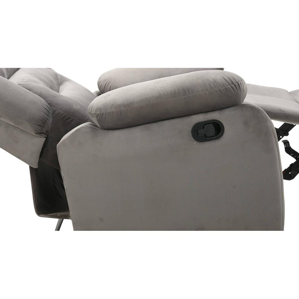 Sloane Leatherette One Seater Manual Recliner in Grey Colour