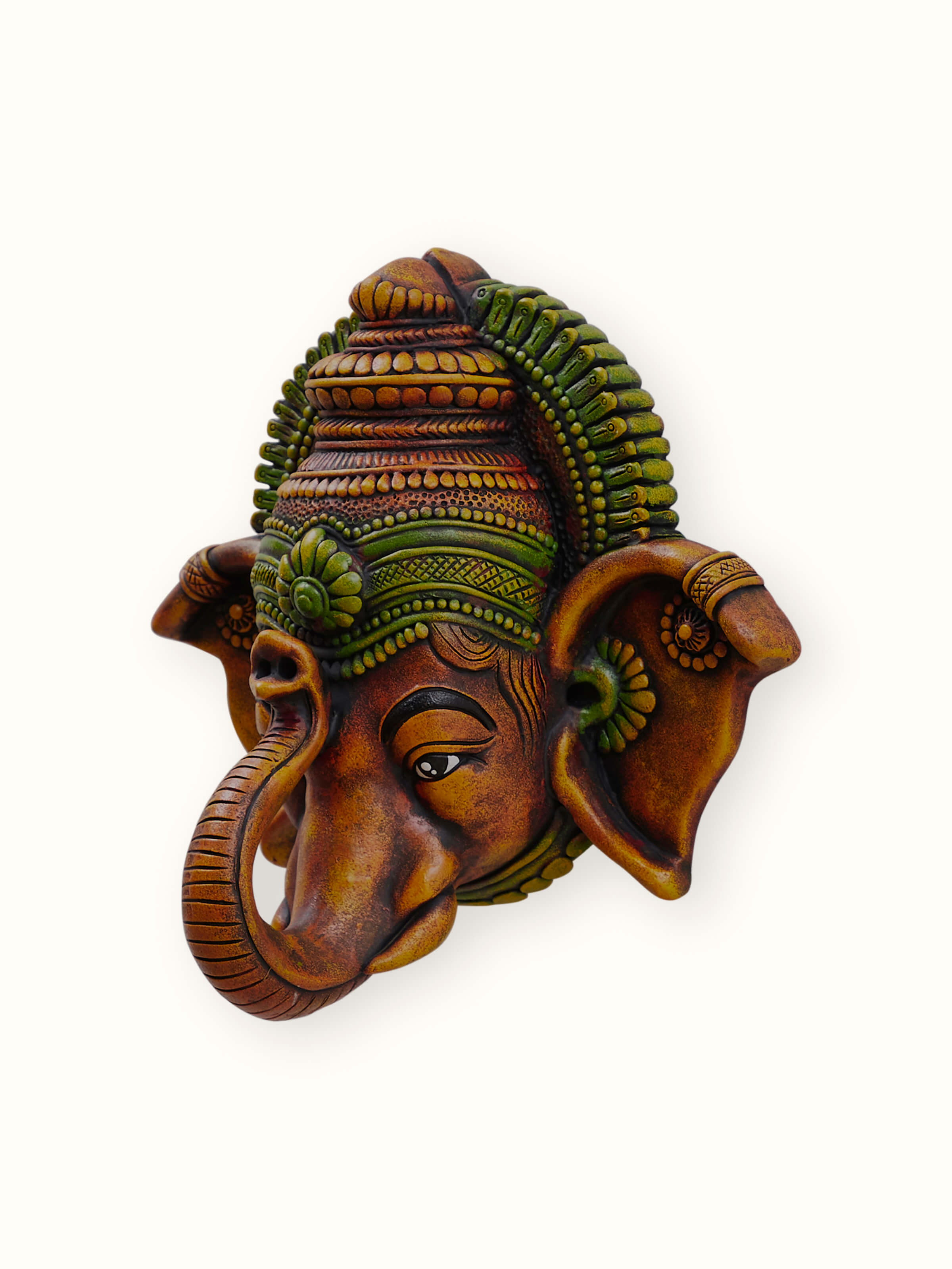 Studio Pottery Ganesha Head Idol