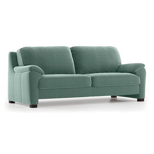 Farina Luxe 3 Seater Fabric Sofa in Dusty Turquoise Velvet Colour
