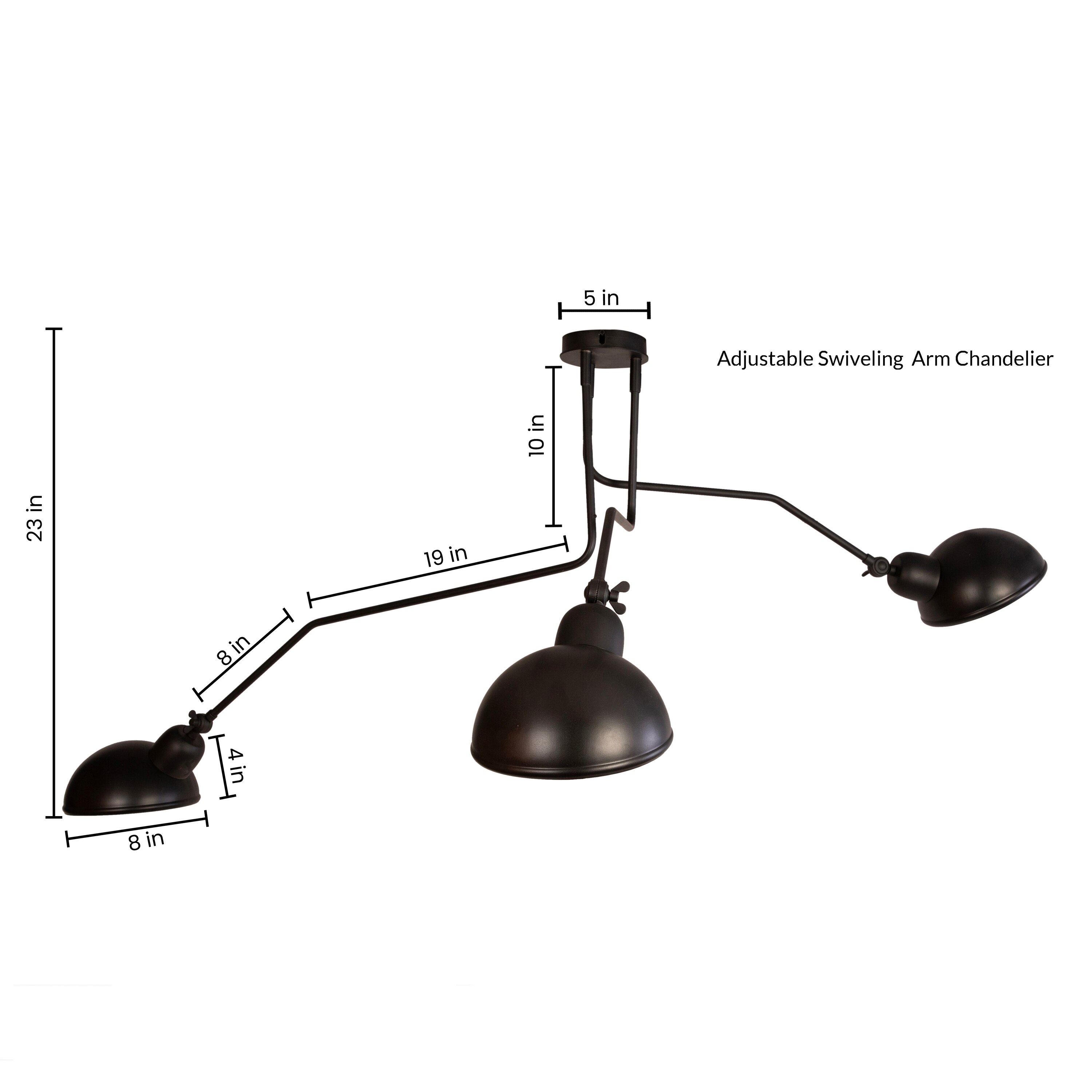 Rotating Arm Chandelier By Shoppeefry