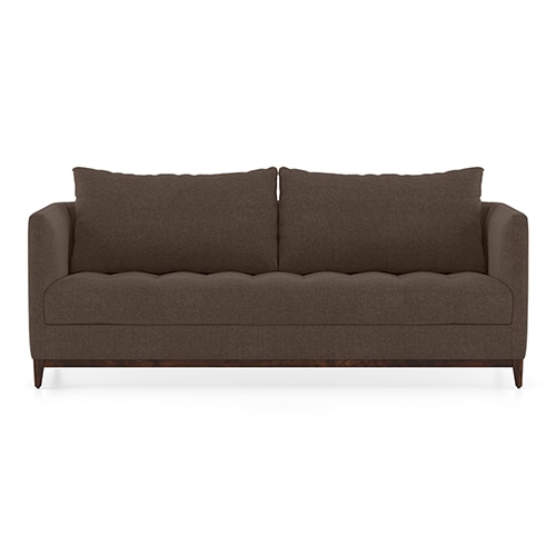 Florence Essential 3 Seater Fabric Sofa in Daschund Brown Colour