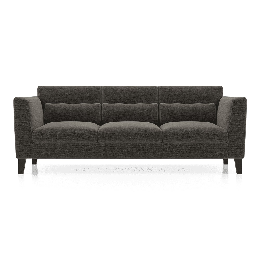 Lewis Sofa Set (Colour : Smoke Grey, Cushion : Soft, Seater : 3+2+1)