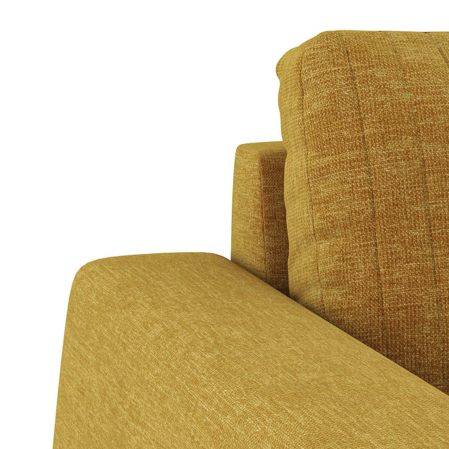 Granada Essential 3 Seater Fabric Sofa In Ochre
