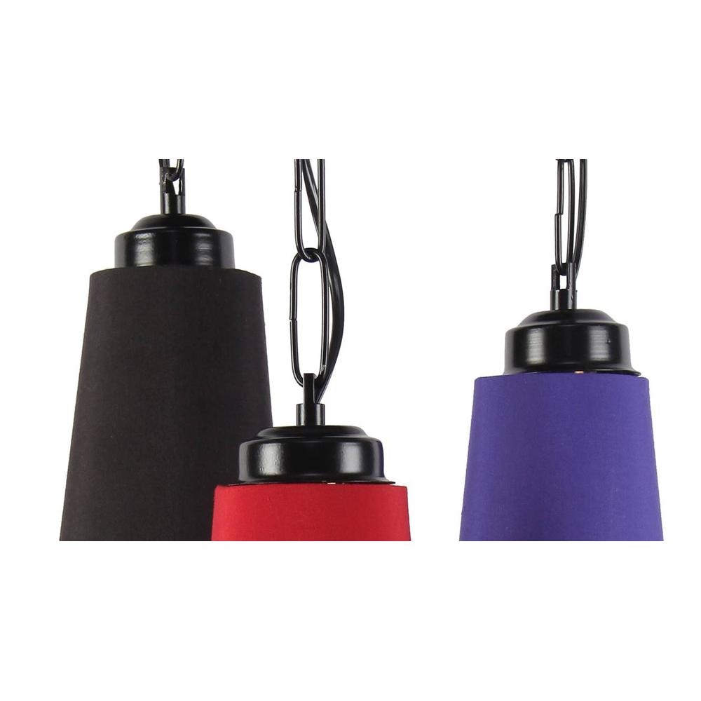 Alessandro Multicolor Fabric Cluster Hanging Light