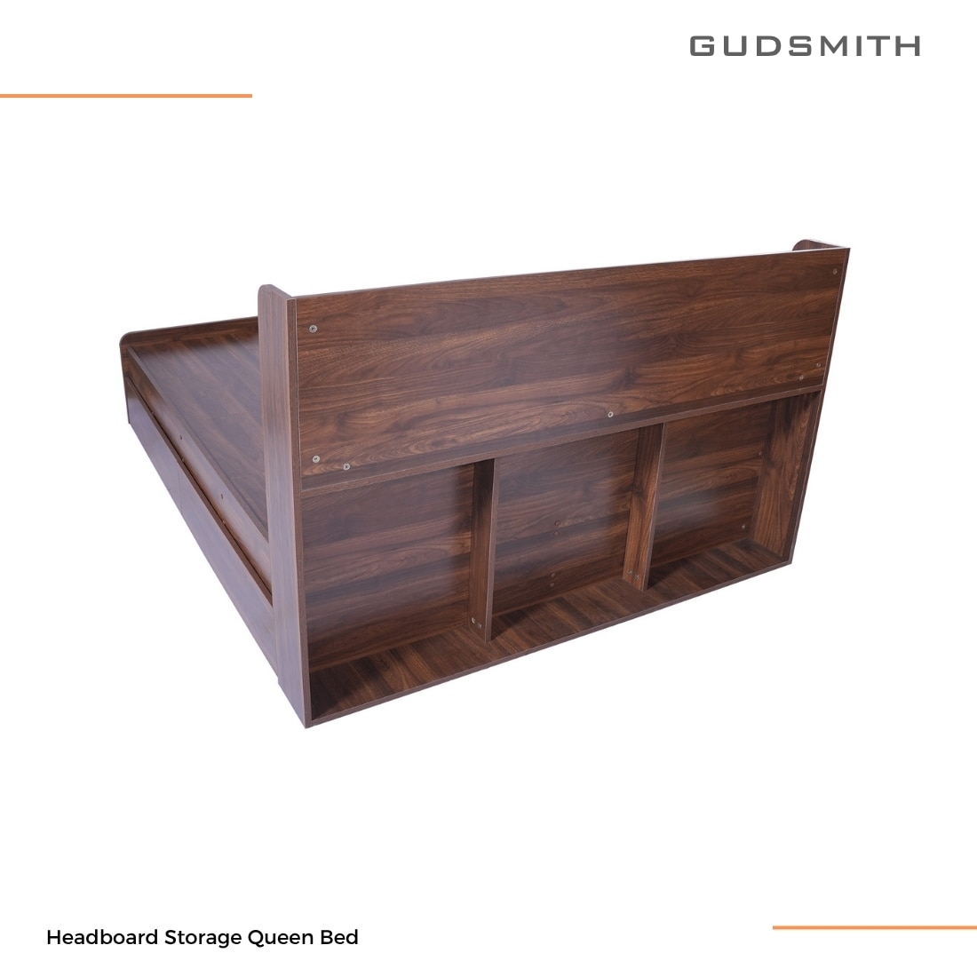 Esmeralda Queen Bed with Headboard and 4 Drawer Storage