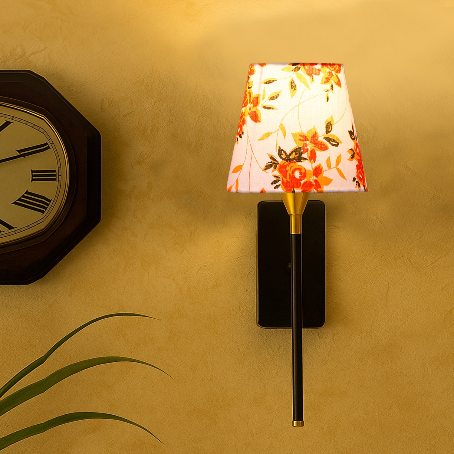 Devansh Metal Electric Wall Light in Black Colour with Multi Shade Count of 1 Light - Devansh
