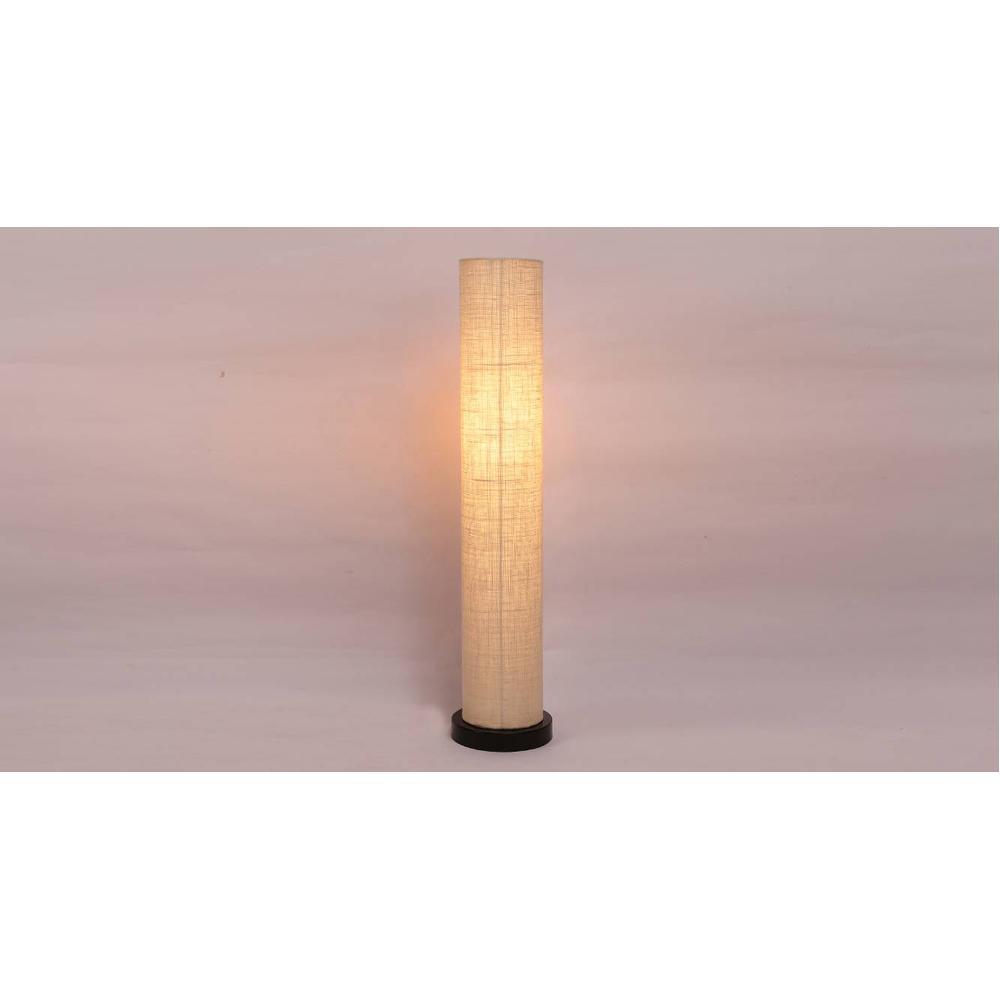 Charisse White Cotton Shade Floor Lamp