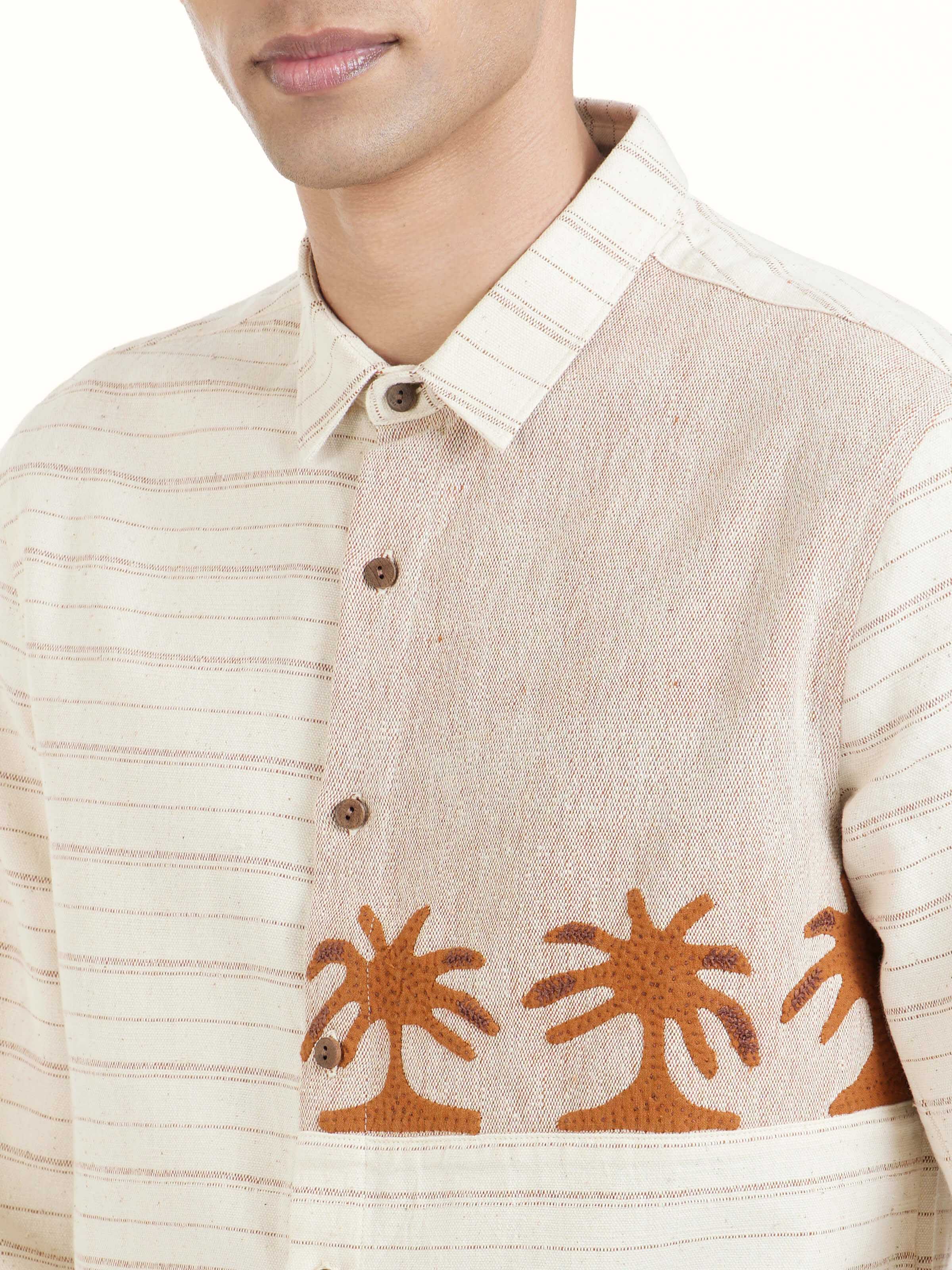 Ivory Kutchi Embroidered Shirt