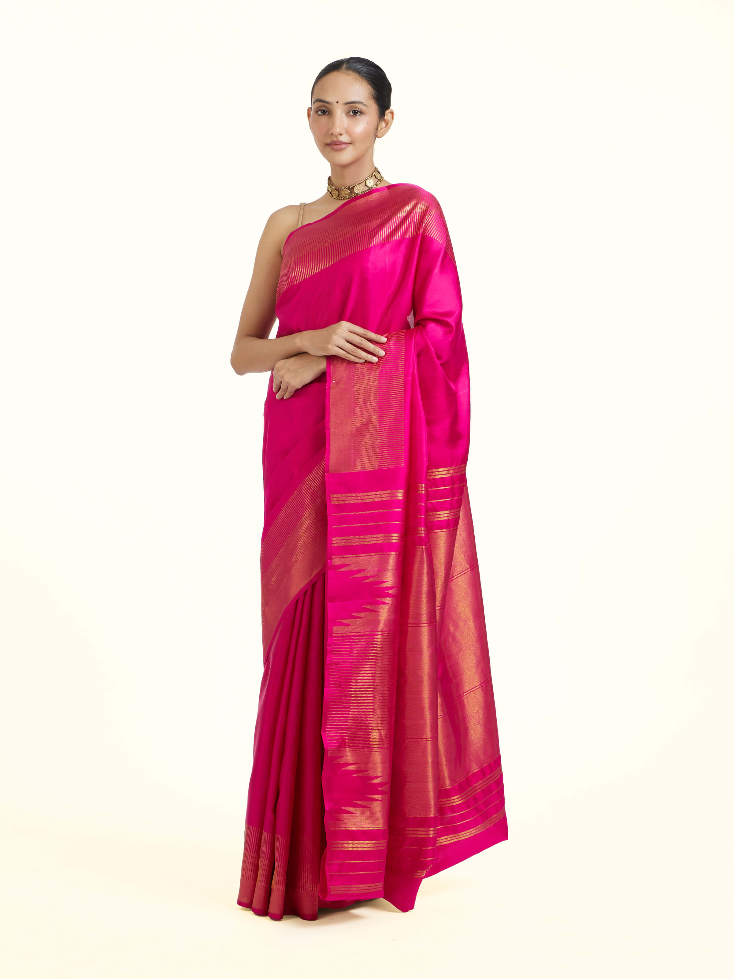 Red Silk Handloom Zari Saree