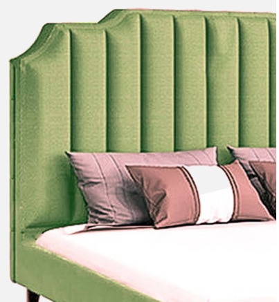 Eliana Engineered Wood Queen Size Non Storage Bed In Provincial Teak Finish