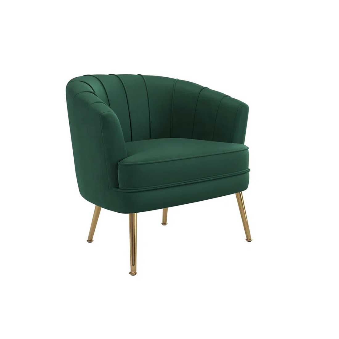 Carl Accent Chair in Green Colour