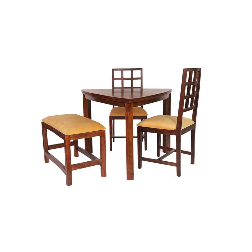nola solid wood  4 seater Dining table in  Provincial Teak