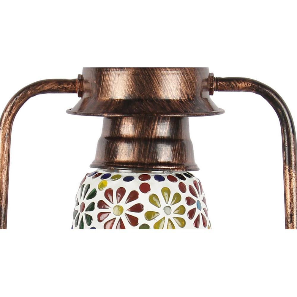 Hazel Multicolor Metal Wall Mounted Lantern Lamp
